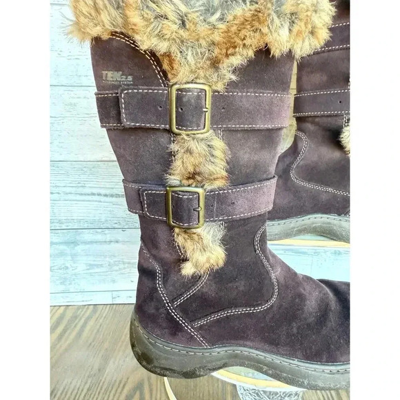 L.L. Bean Women's Waterproof Nordic Casual Boots Size 6M Brown - Picture 8 of 12